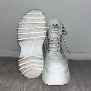 Naked Wolfe | Shoes | Naked Wolfe Spike White Leather | Poshmark